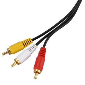 10M Male-Male 3 Rca Cable Av 9Rca-10