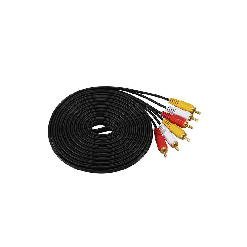 10M Male-Male 3 Rca Cable Av 9Rca-10