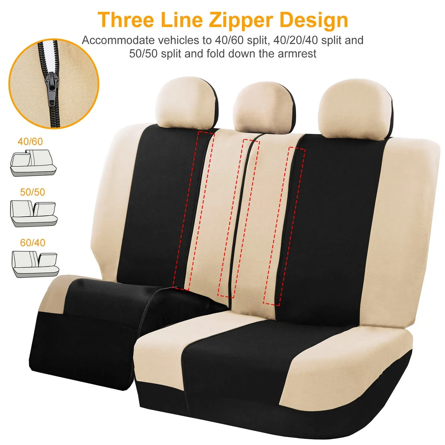 14-Pieces: Universal Auto Seat Cover Set