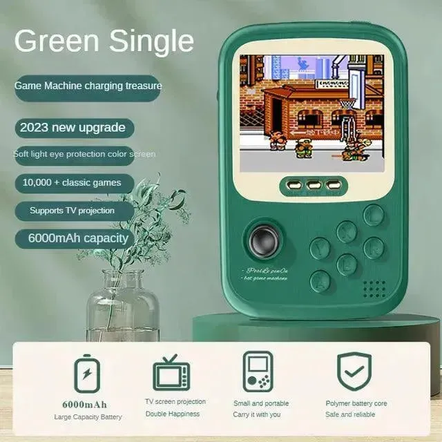 2 in 1 Retro Handheld Game Console & Power Bank