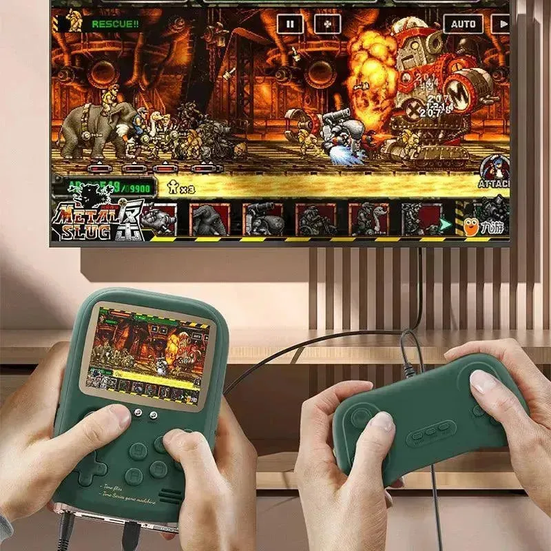 2 in 1 Retro Handheld Game Console & Power Bank