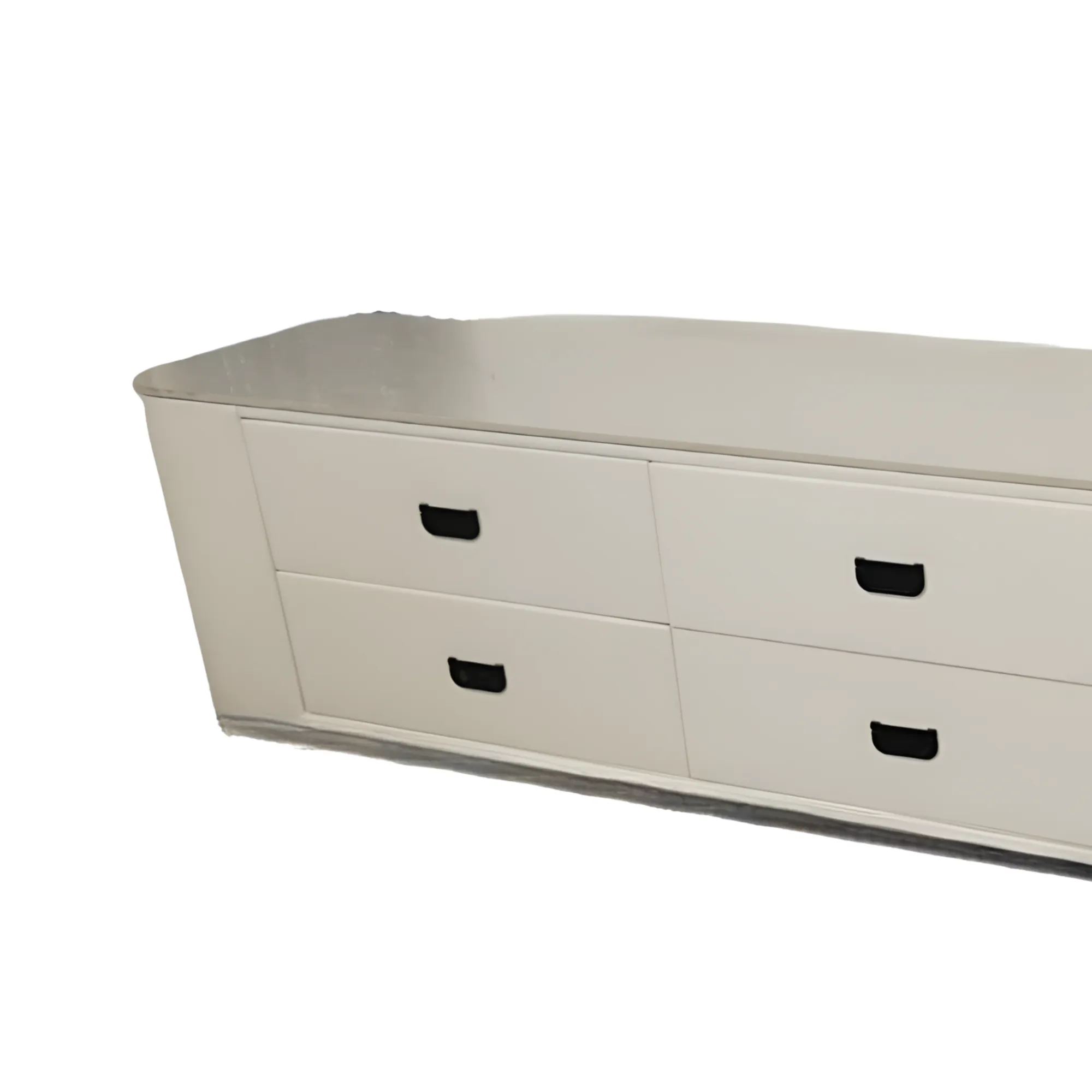 200 x 40 x 45cm Rectangular Marble Top Living Room TV Stand With 6-Drawers TV-11