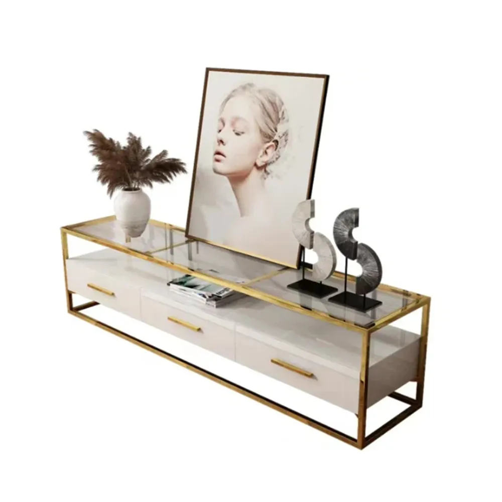 3 Drawers Modern Style Tv Stand