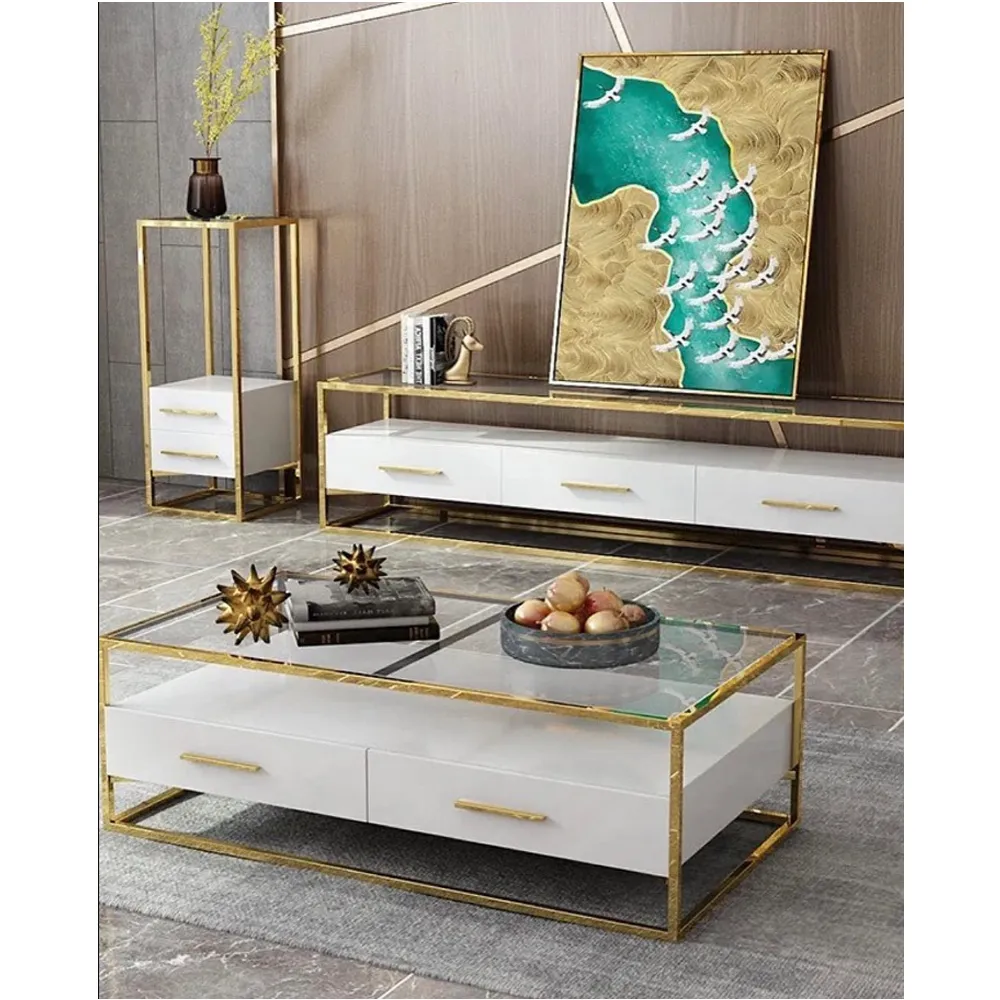 3 Drawers Modern Style Tv Stand