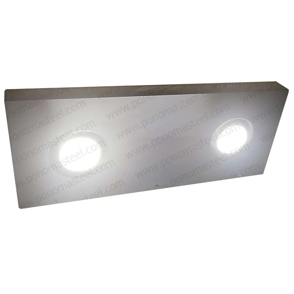 36"x12"x2.0" (cm.91x30.5x5.1) painted stainless floating shelf with 2 LED lights