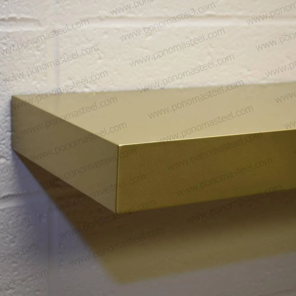 36"x12"x2.0" (cm.91x30.5x5.1) painted stainless floating shelf with 2 LED lights