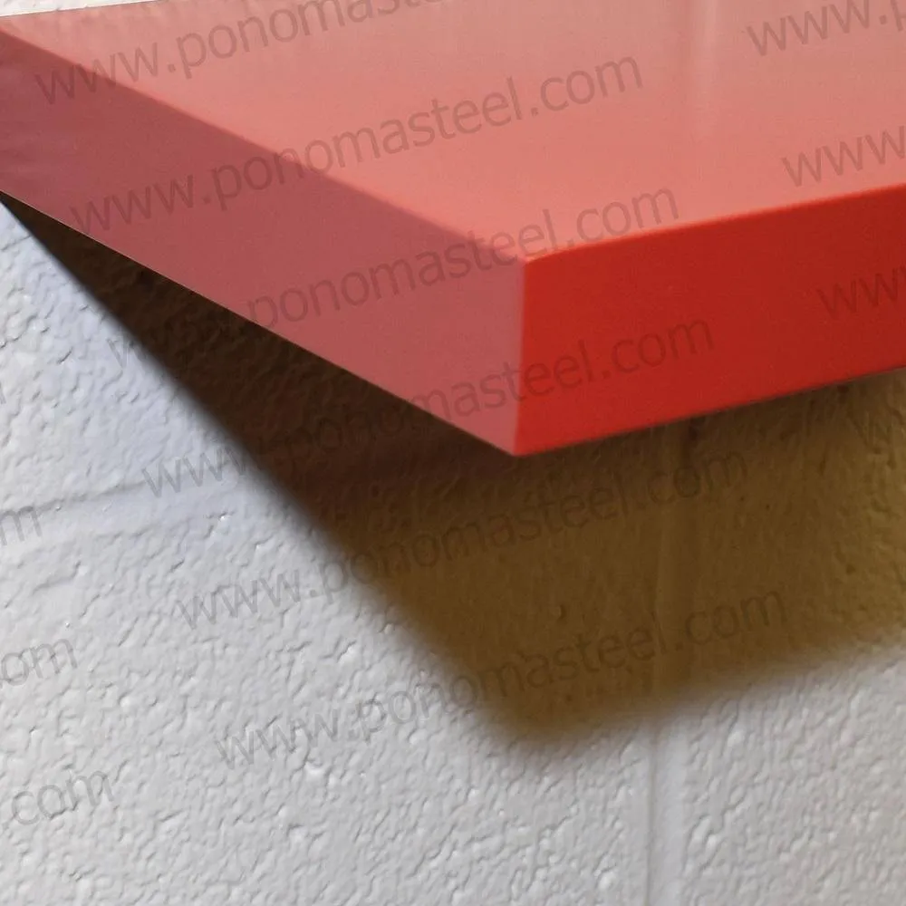36"x12"x2.0" (cm.91x30.5x5.1) painted stainless floating shelf with 2 LED lights