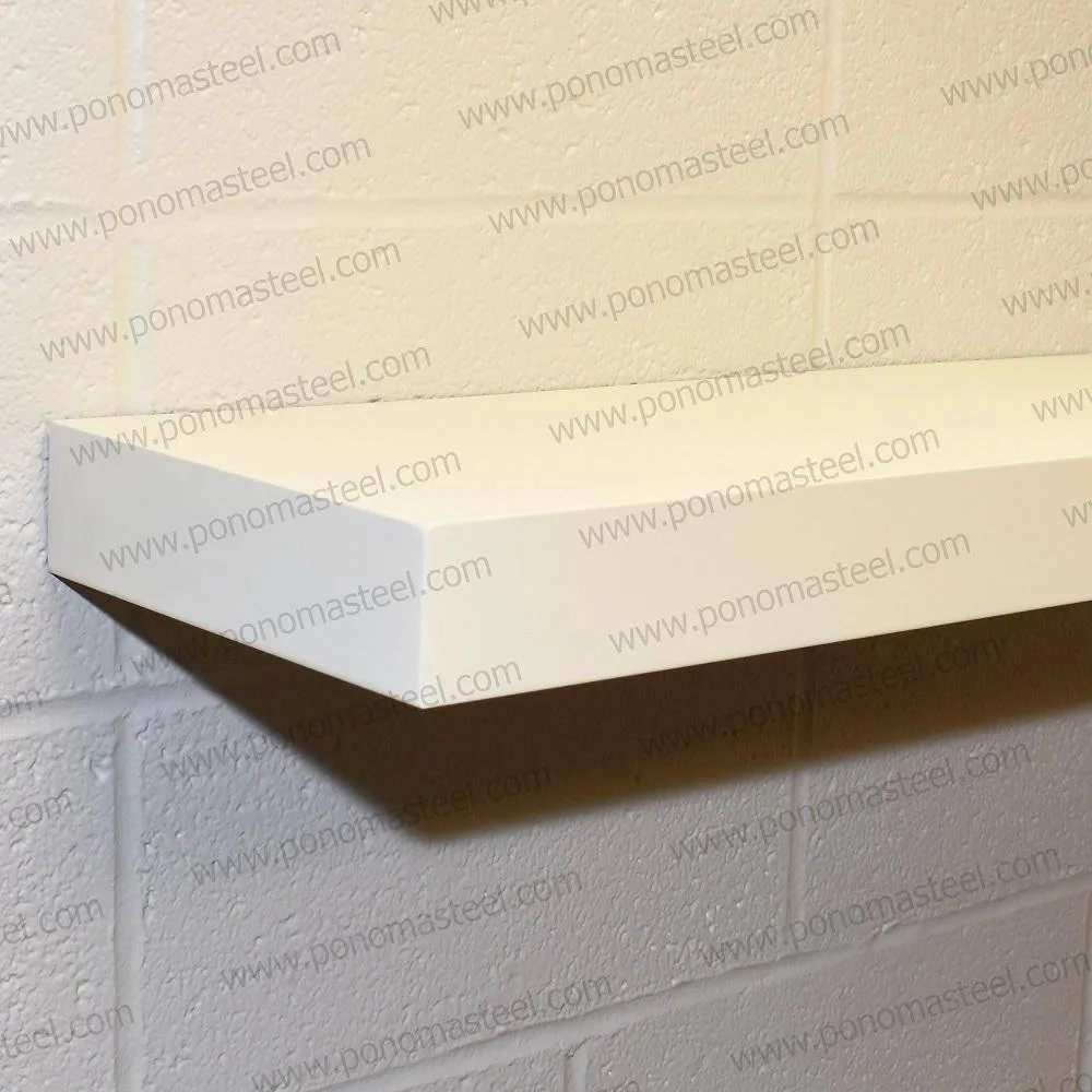 36"x12"x2.0" (cm.91x30.5x5.1) painted stainless floating shelf with 2 LED lights