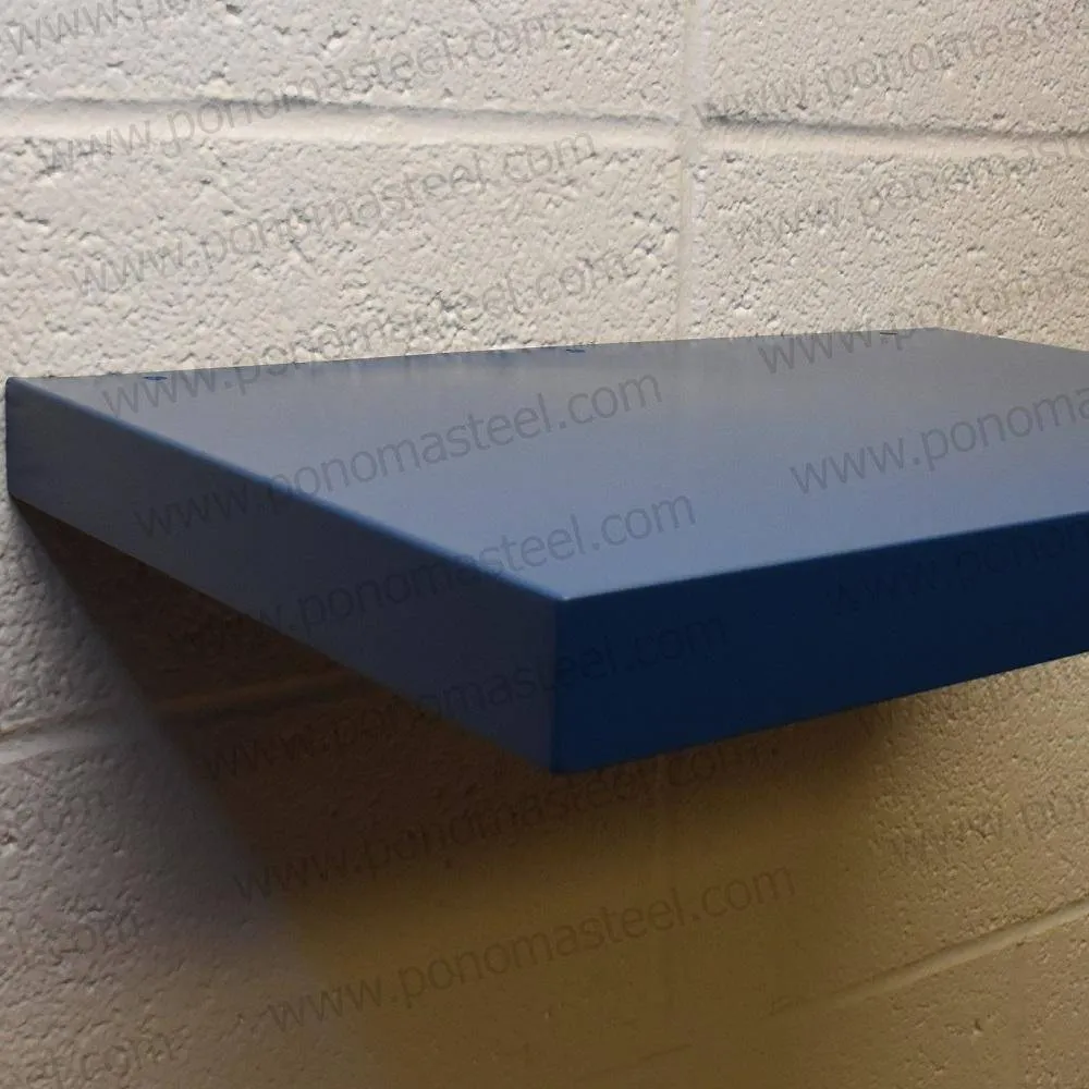 36"x12"x2.0" (cm.91x30.5x5.1) painted stainless floating shelf with 2 LED lights
