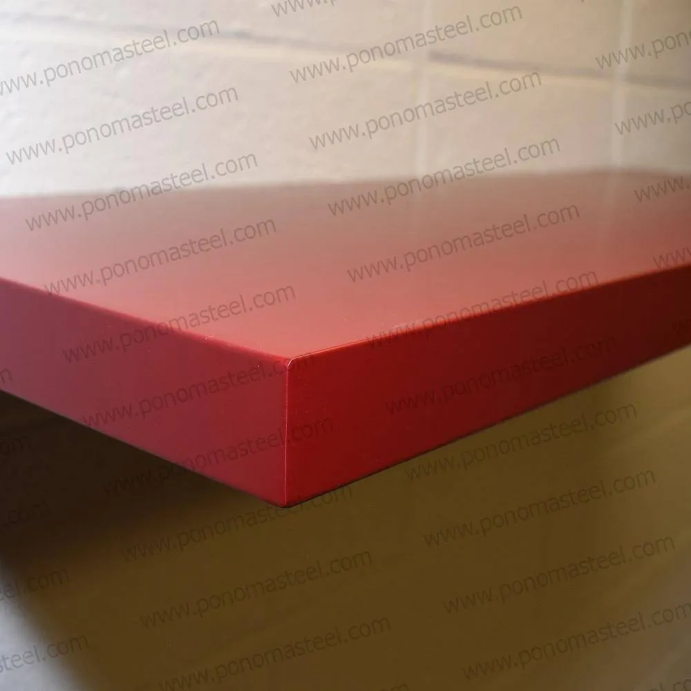 36"x12"x2.0" (cm.91x30.5x5.1) painted stainless floating shelf with 2 LED lights