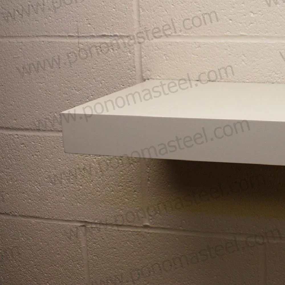 36"x12"x2.0" (cm.91x30.5x5.1) painted stainless floating shelf with 2 LED lights