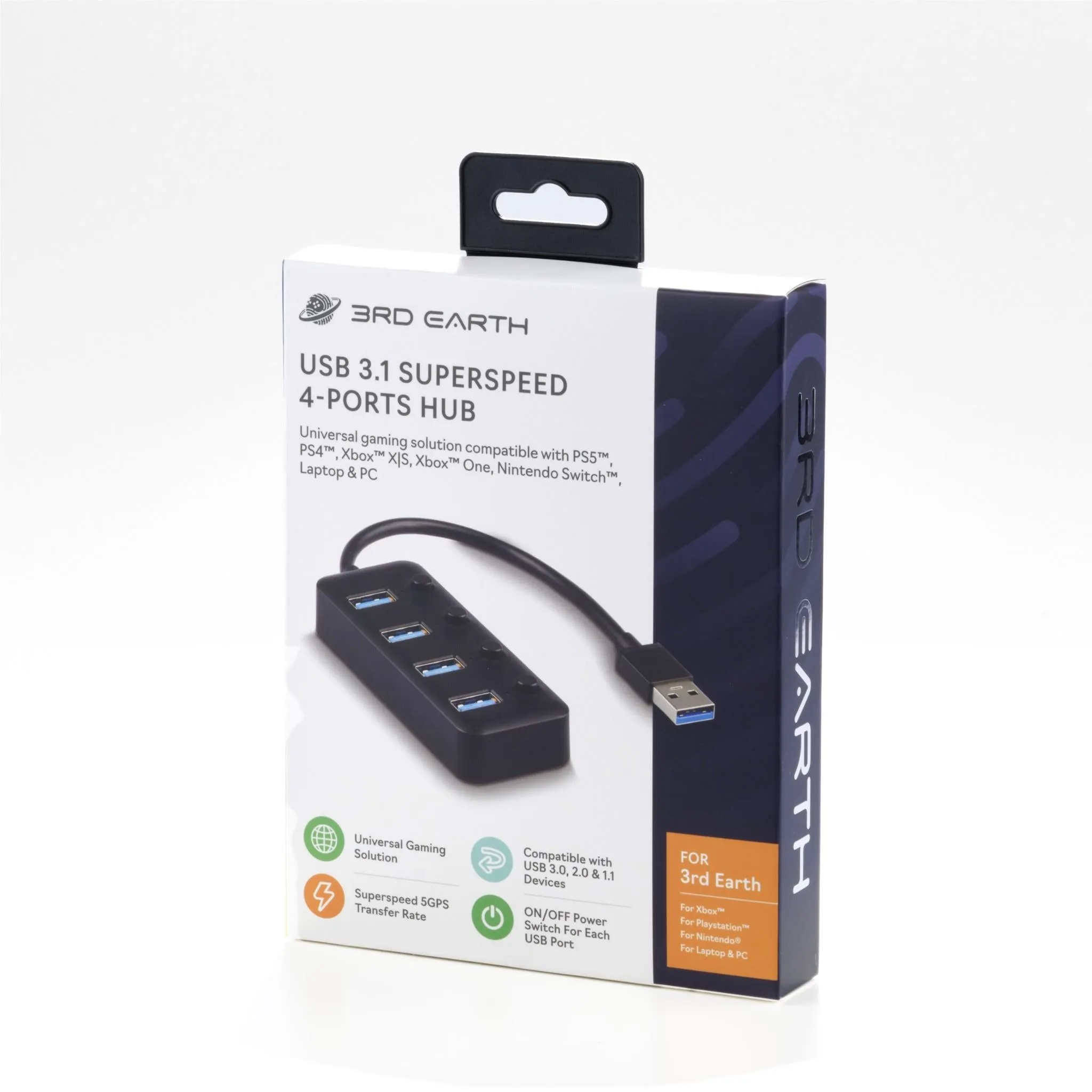 3rd Earth USB 3.1 Superspeed 4-Ports Hub