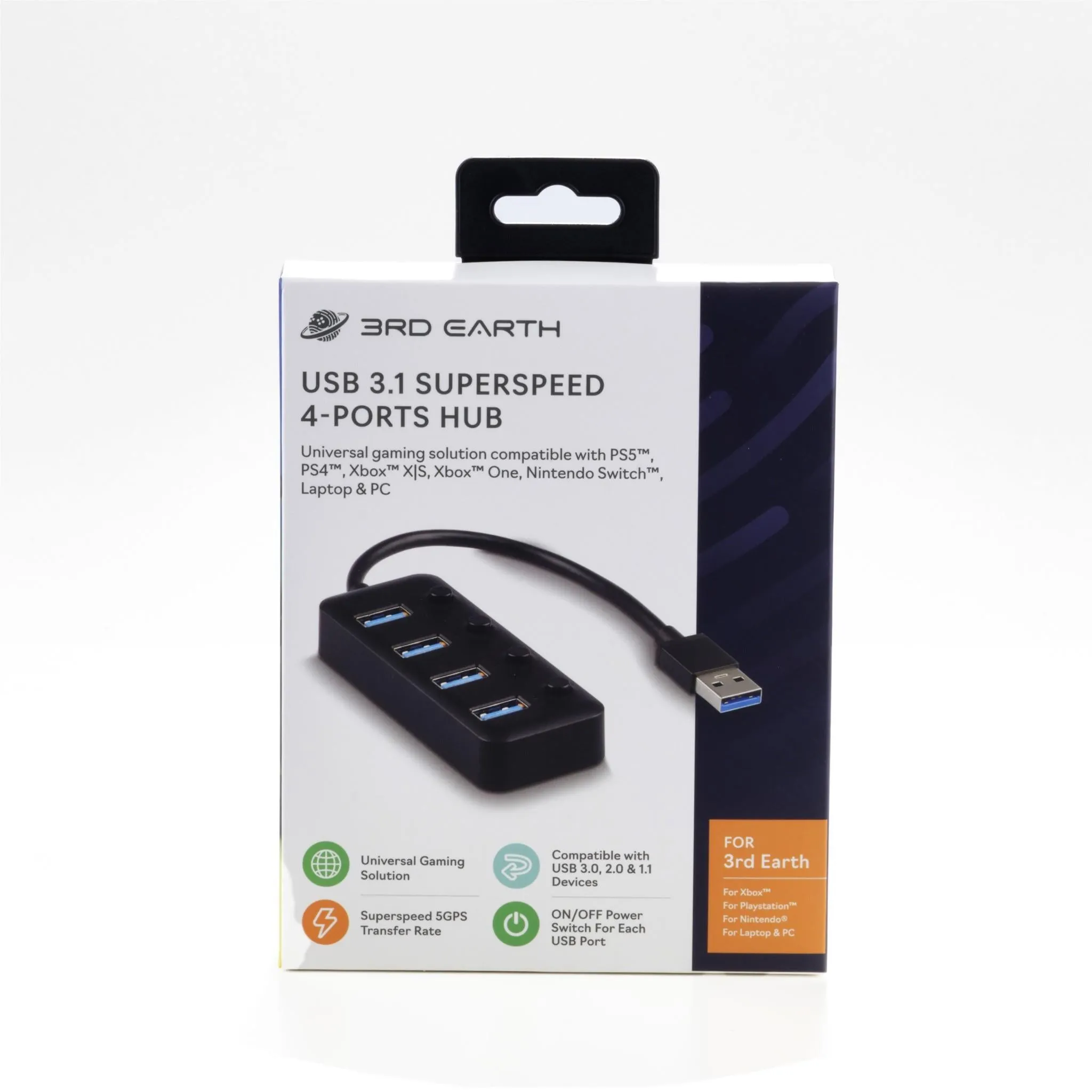 3rd Earth USB 3.1 Superspeed 4-Ports Hub