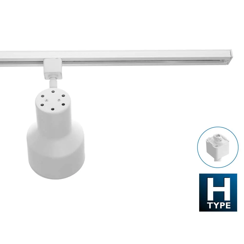 4 Ft. White 3-Light Baffle 75W Track Lighting Kit Complete