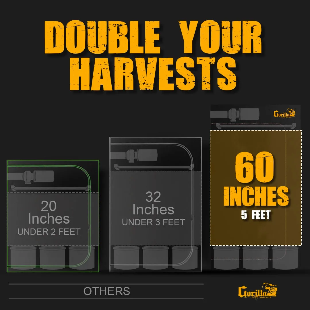 4x4 All New Grow Tent Kit - Bubble Flow Buckets with X2 V2