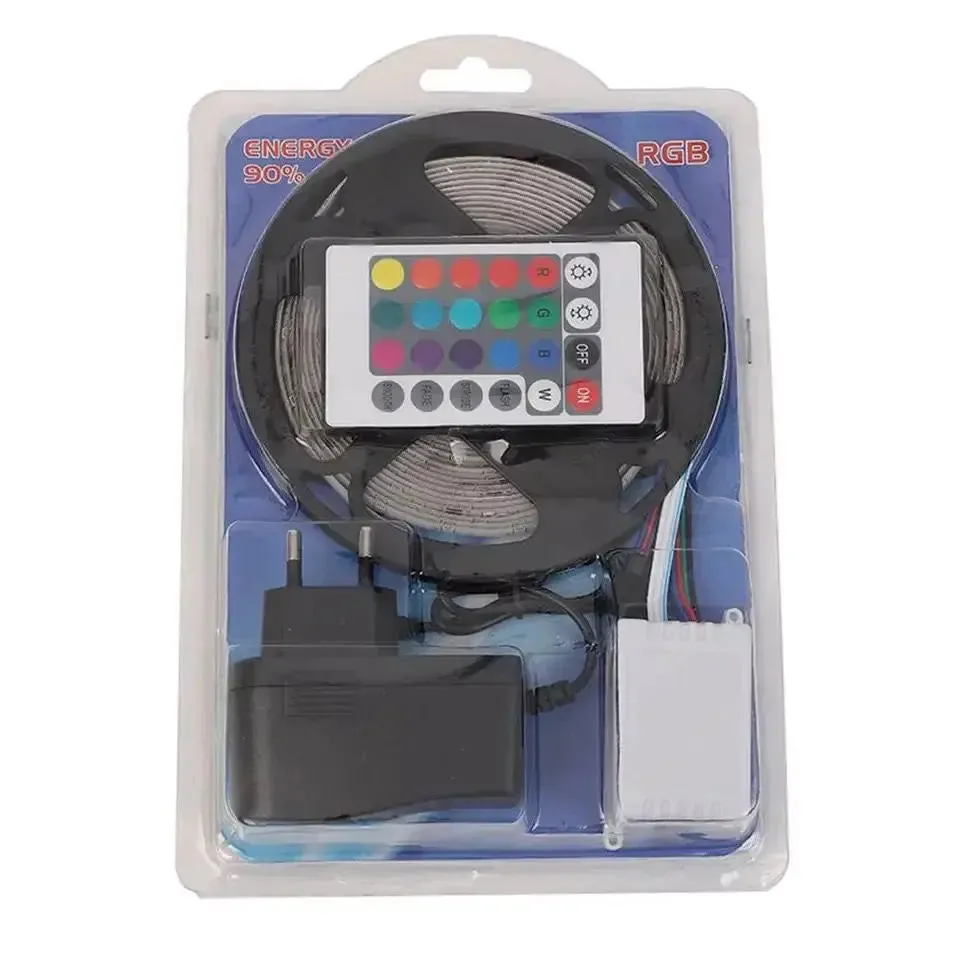 5-Meter RGB LED Strip Kit: Remote Control & 12V Power Supply Included Premium Quality