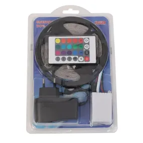 5-Meter RGB LED Strip Kit: Remote Control & 12V Power Supply Included Premium Quality