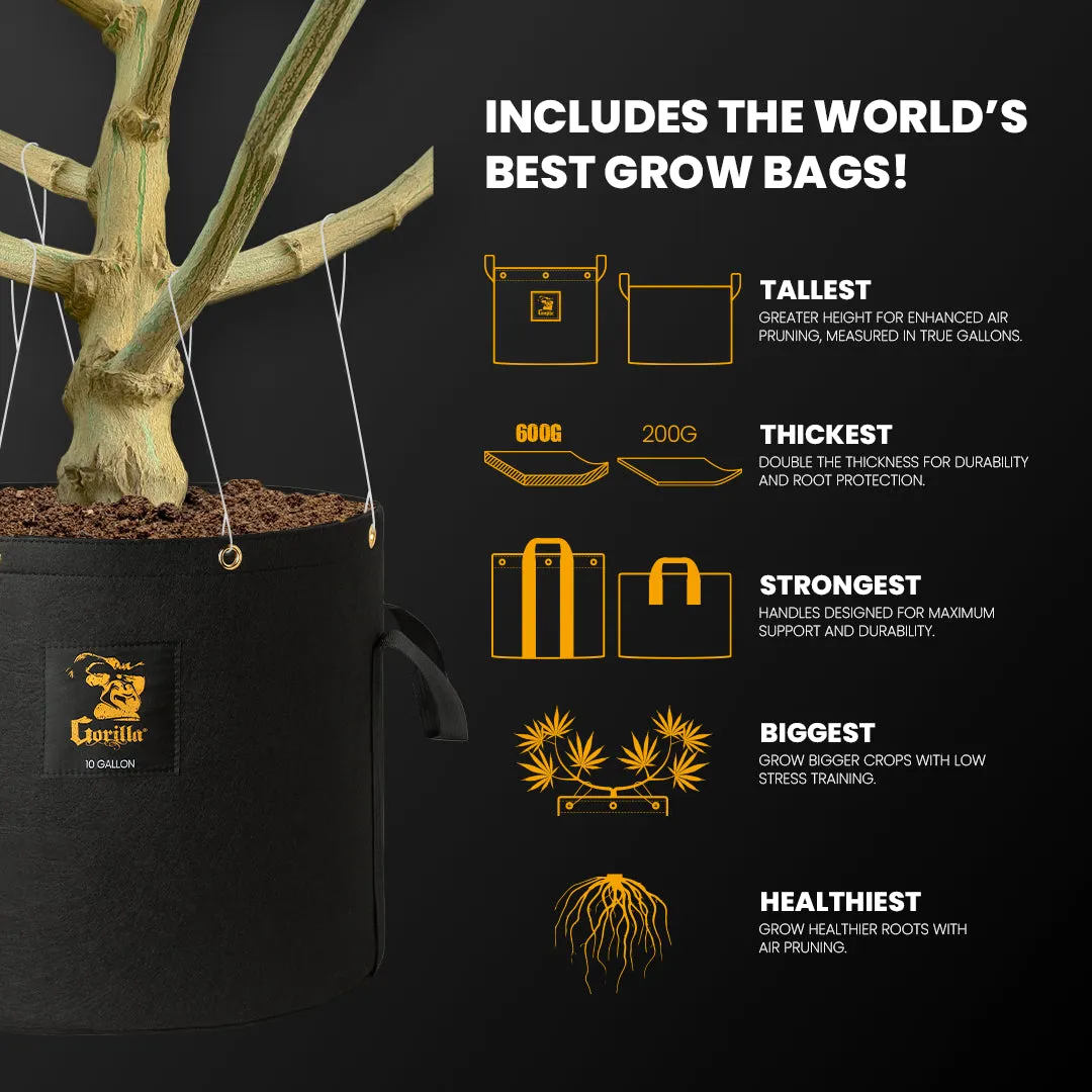 5x9 Grow Tent Kit Pro - Soil with X2 V2