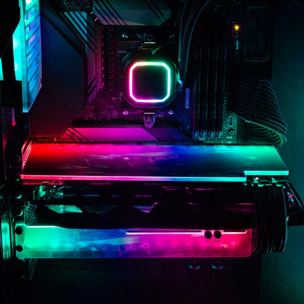 Alley Cyberpunk RGB GPU Support Bracket