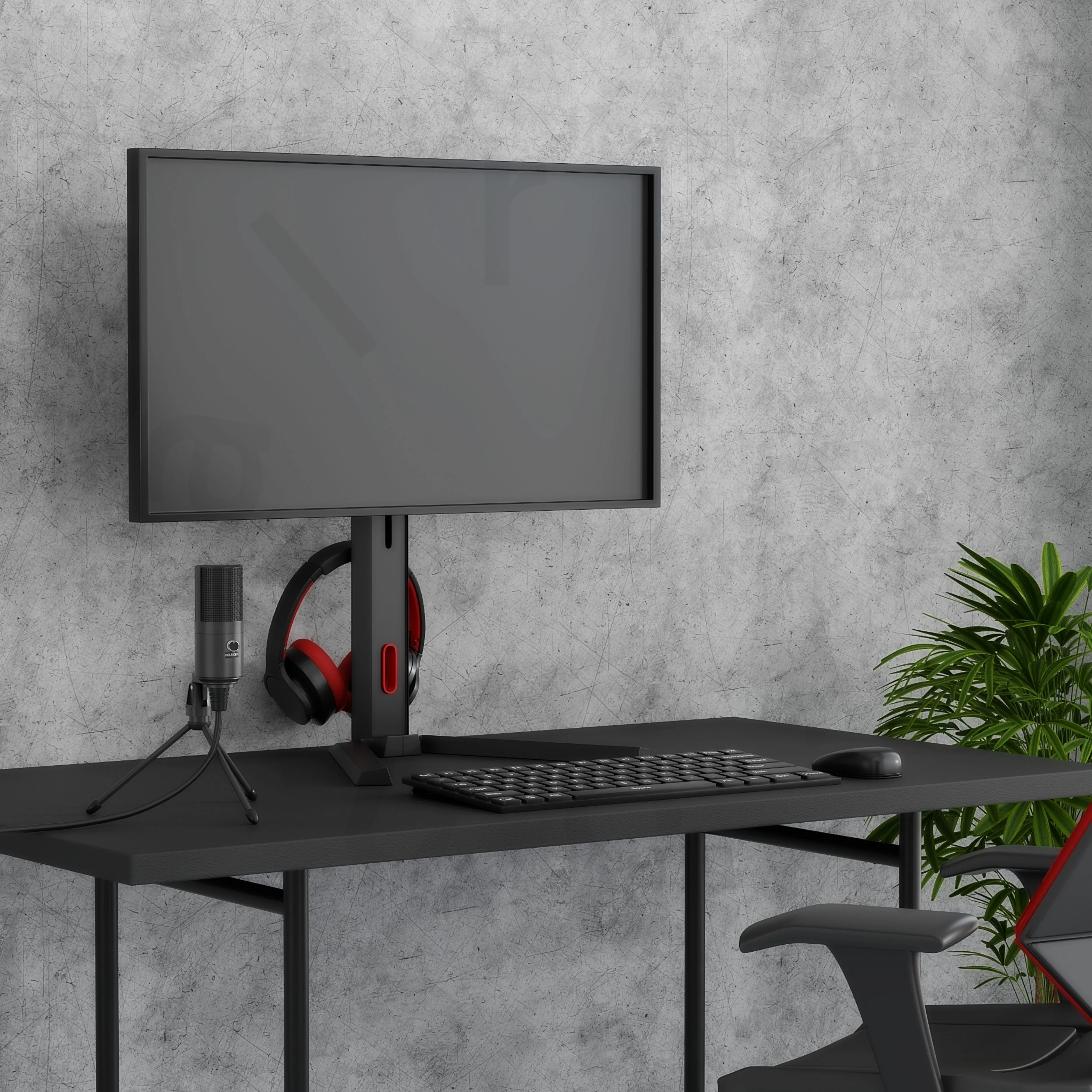 Alterzone Pro One Gaming Monitor Stand, Black