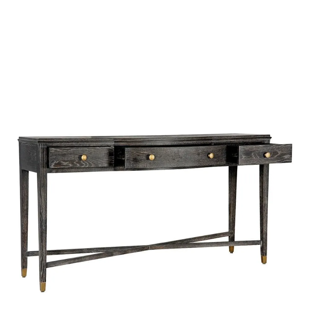 Amber Console - Espresso Oak
