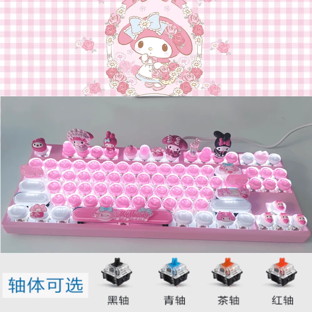 Anime Manual 87/104 Keys Mechanical Keyboard
