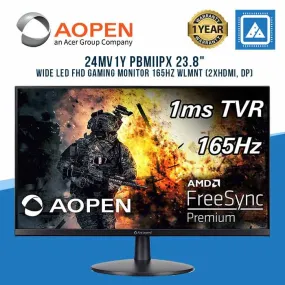 AOPEN 24MV1Y PBMIIPX 23.8" WIDE LED FHD GAMING MONITOR 165HZ WLMNT (2XHDMI, DP)
