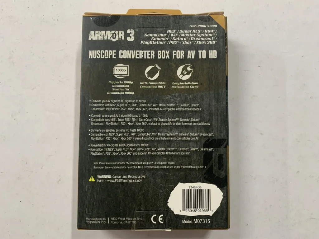Armor3 NuScope Av to HD Converter Box