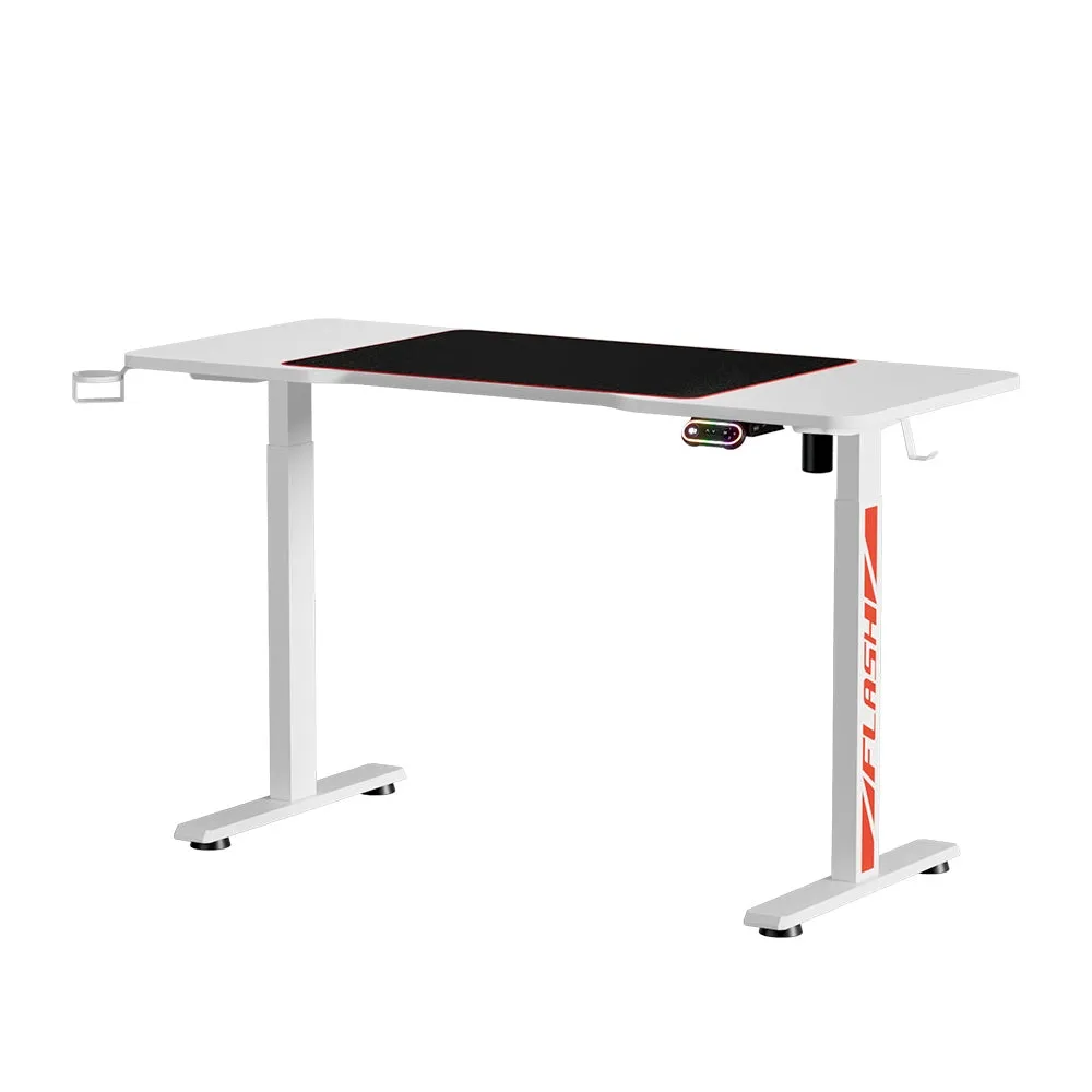 Artiss Standing Desk Motorised Gaming Desks White 140cm