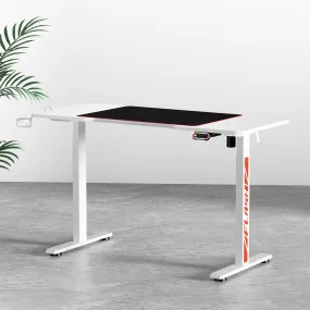 Artiss Standing Desk Motorised Gaming Desks White 140cm