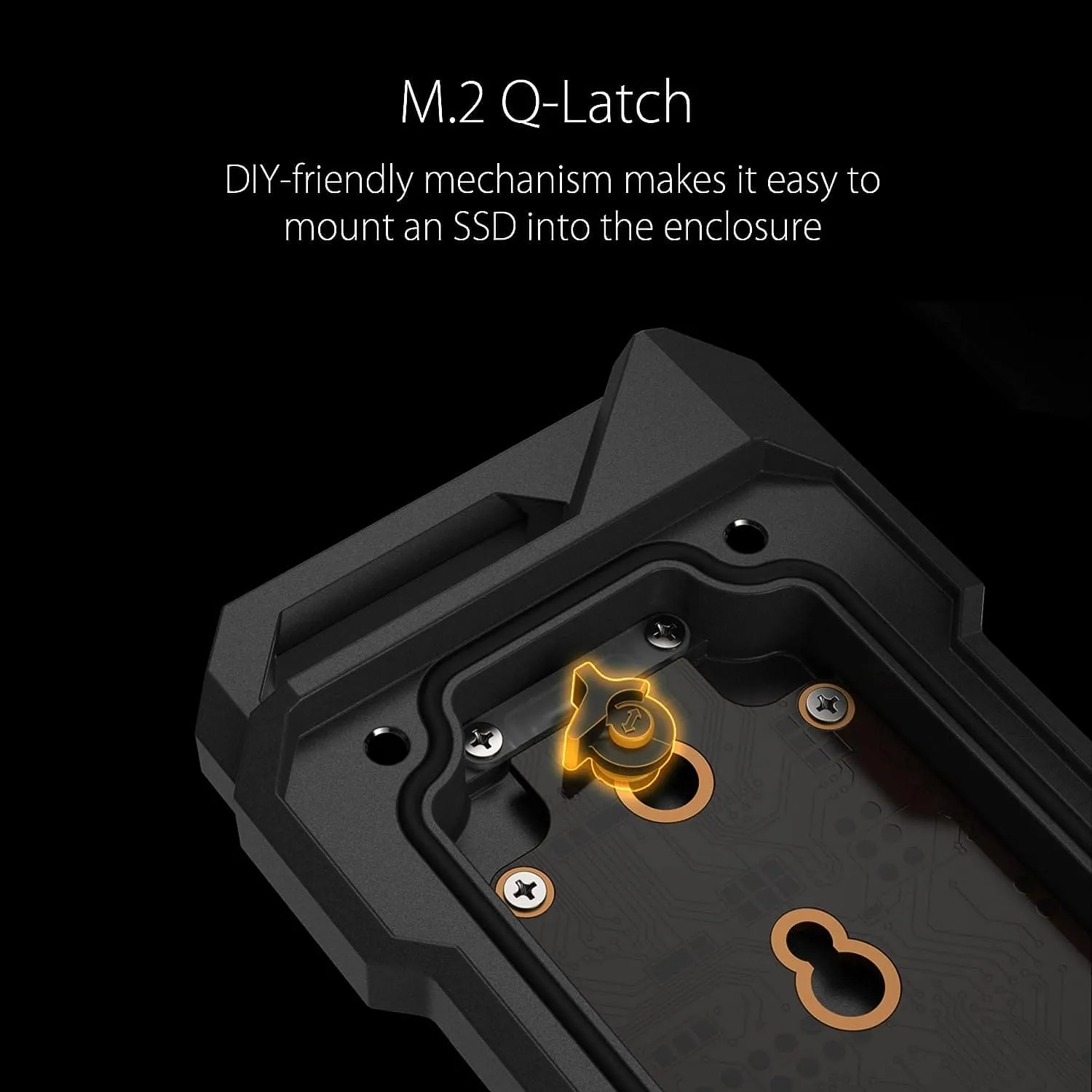 ASUS TUF Gaming A1—USB-C 3.2 Gen 2x1 SSD enclosure(SSD case), dual M.2 NVMe PCIe and SATA interfaces, M.2 Q-Latch for easy installation, MIL-STD-810H drop resistance, IP68 water and dust resistance
