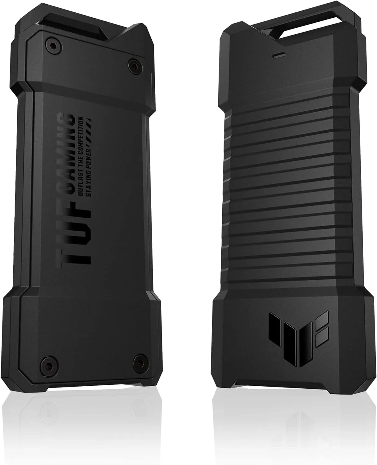 ASUS TUF Gaming A1—USB-C 3.2 Gen 2x1 SSD enclosure(SSD case), dual M.2 NVMe PCIe and SATA interfaces, M.2 Q-Latch for easy installation, MIL-STD-810H drop resistance, IP68 water and dust resistance