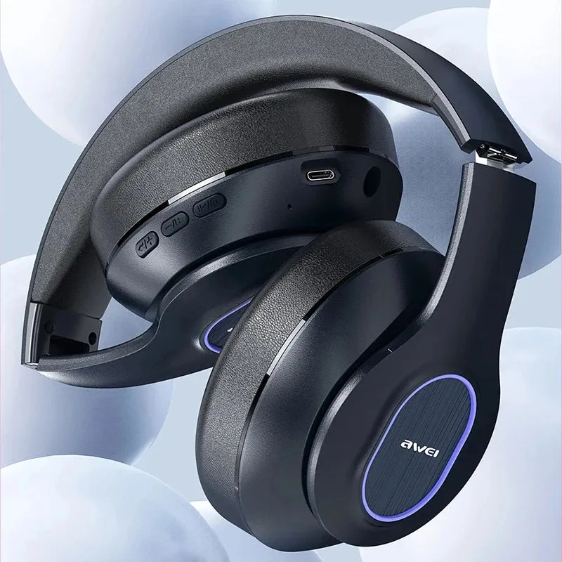 Awei RGB Gaming Wireless Headphones with Mic OverEar