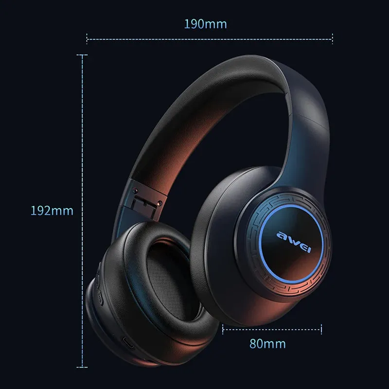 Awei RGB Gaming Wireless Headphones with Mic