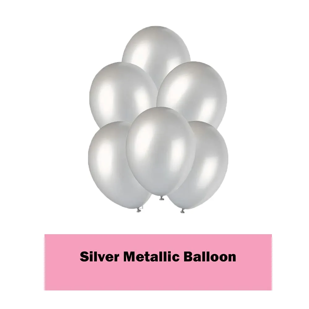 Birthday Party Decoration Blue & Silver 50 Pcs