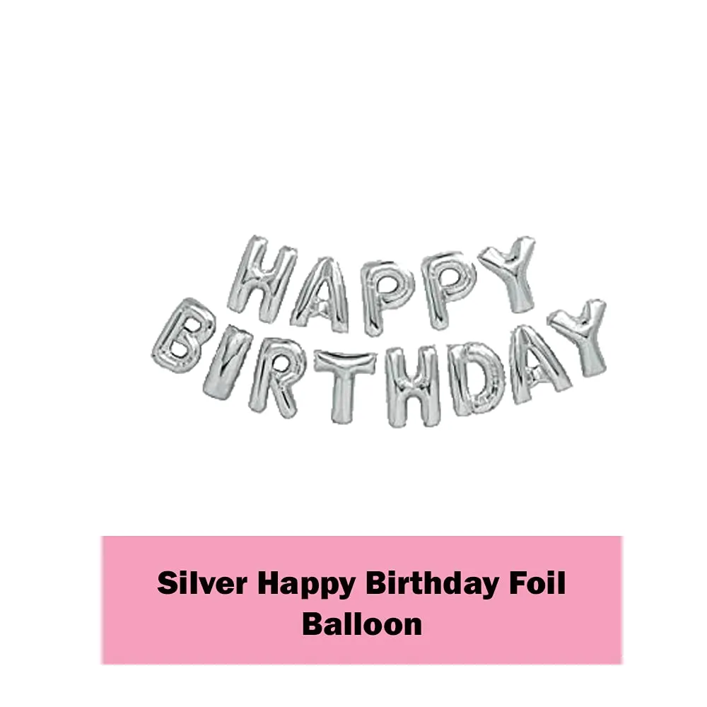 Birthday Party Decoration Blue & Silver 50 Pcs