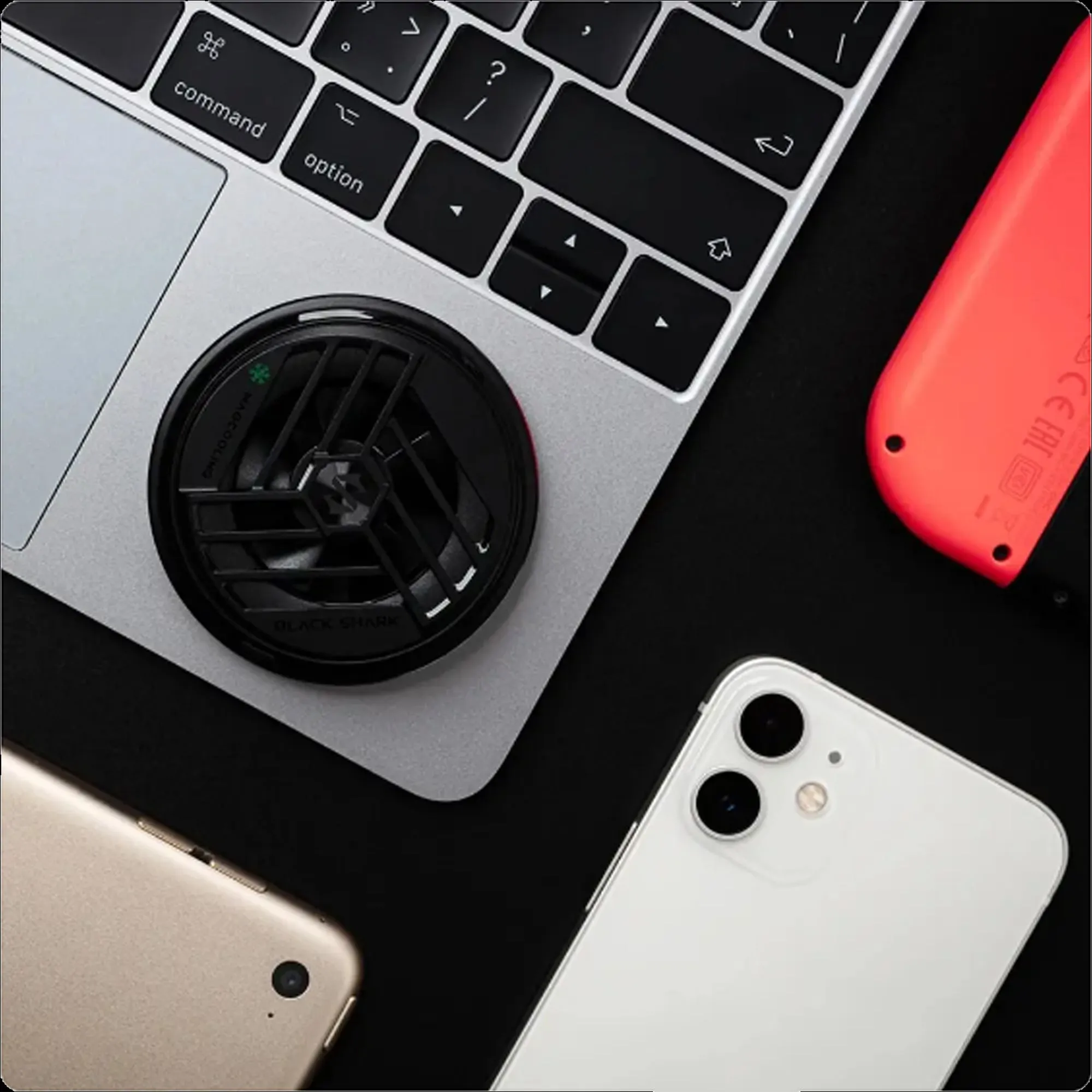 Black Shark Magnetic Cooler for Gaming , Fast Cooling , No Need Clip Magnetic Design