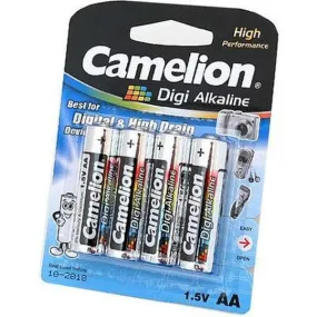 Camelion Digi Alkaline AA Battery 4 Pack