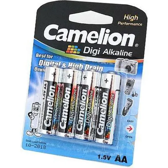 Camelion Digi Alkaline AA Battery 4 Pack