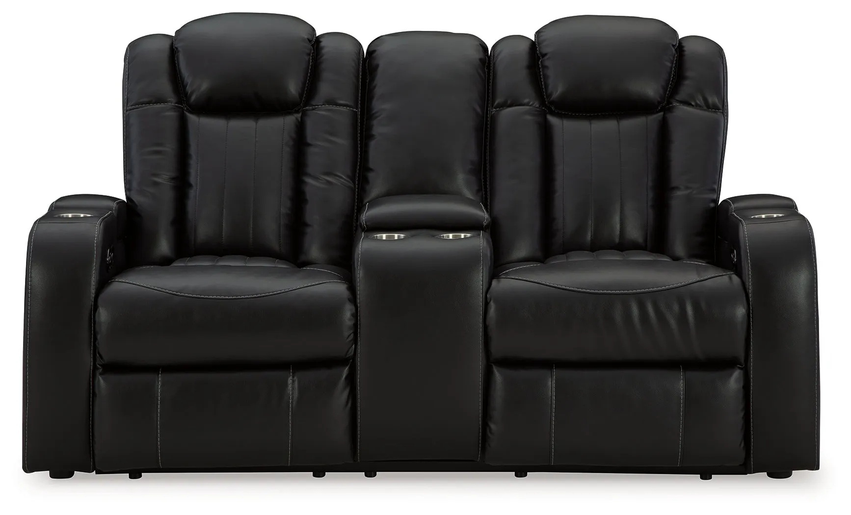 Caveman Den Sofa, Loveseat and Recliner in Midnight