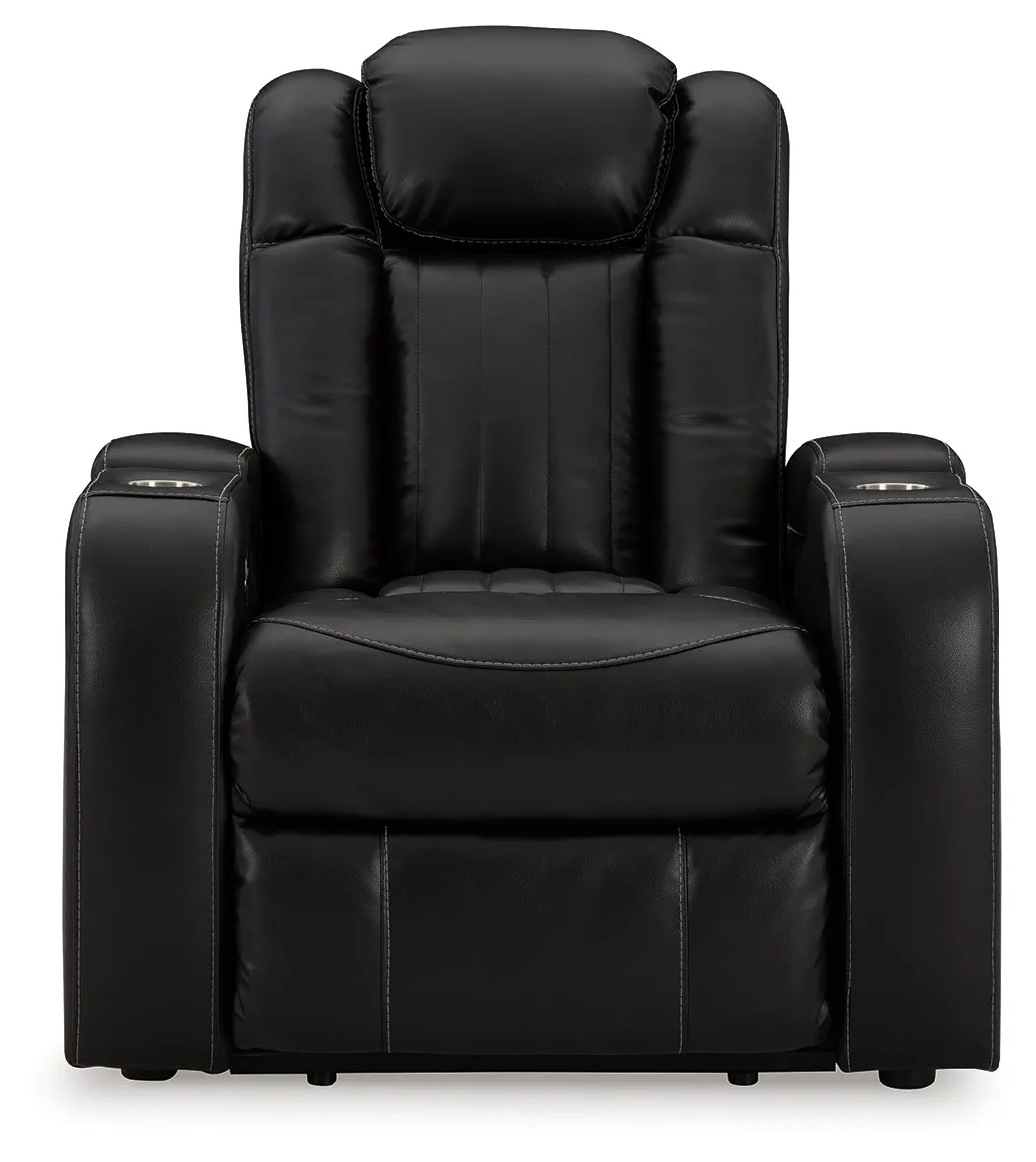 Caveman Den Sofa, Loveseat and Recliner in Midnight