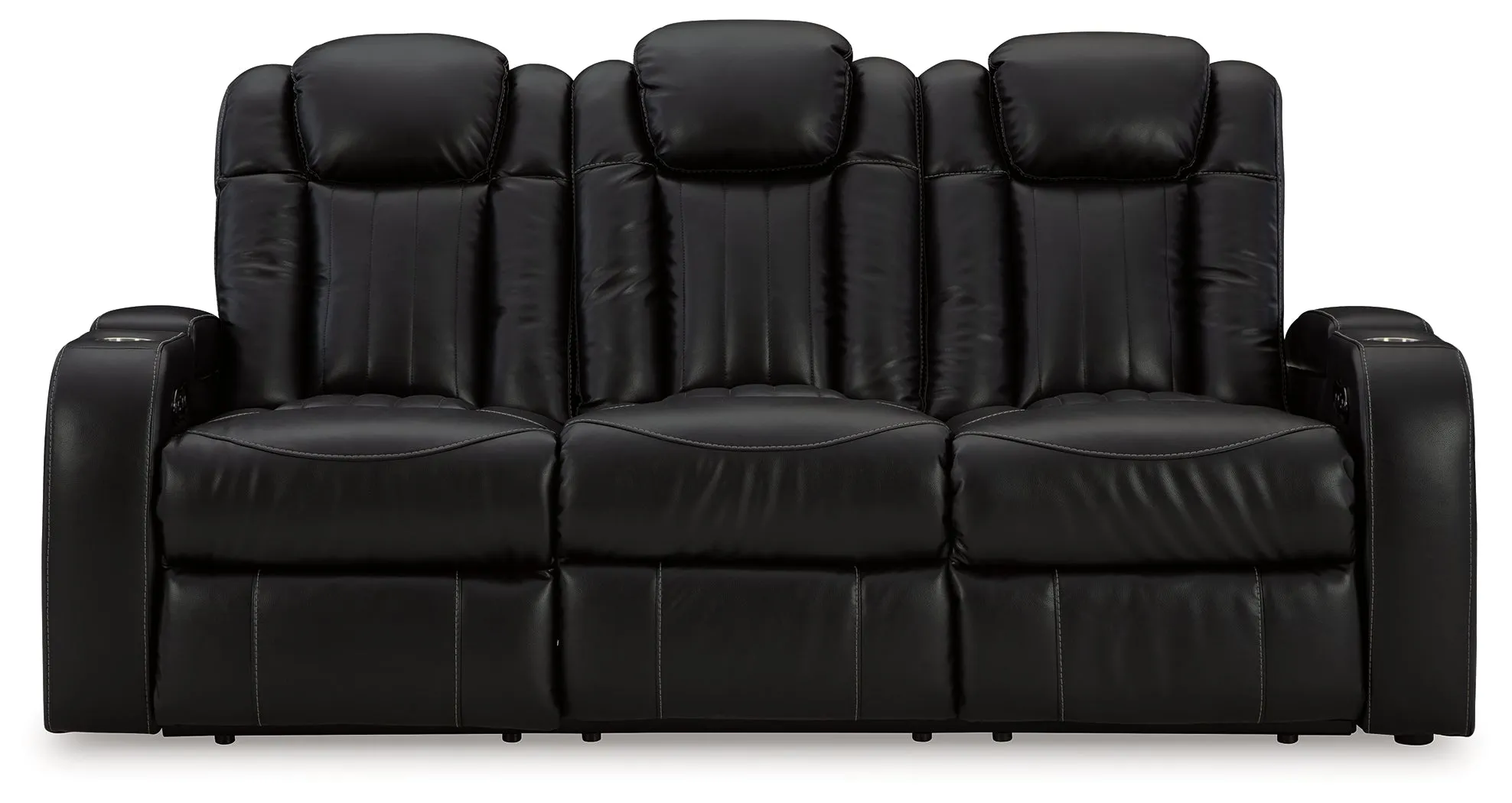 Caveman Den Sofa, Loveseat and Recliner in Midnight