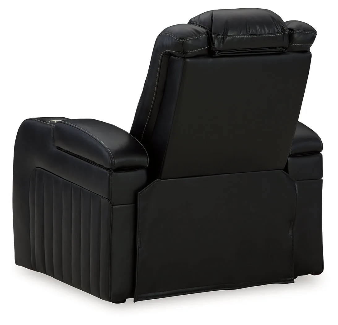 Caveman Den Sofa, Loveseat and Recliner in Midnight