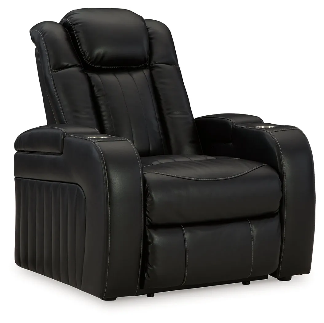 Caveman Den Sofa, Loveseat and Recliner in Midnight