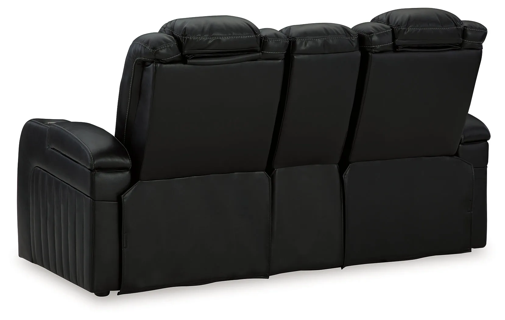 Caveman Den Sofa, Loveseat and Recliner in Midnight