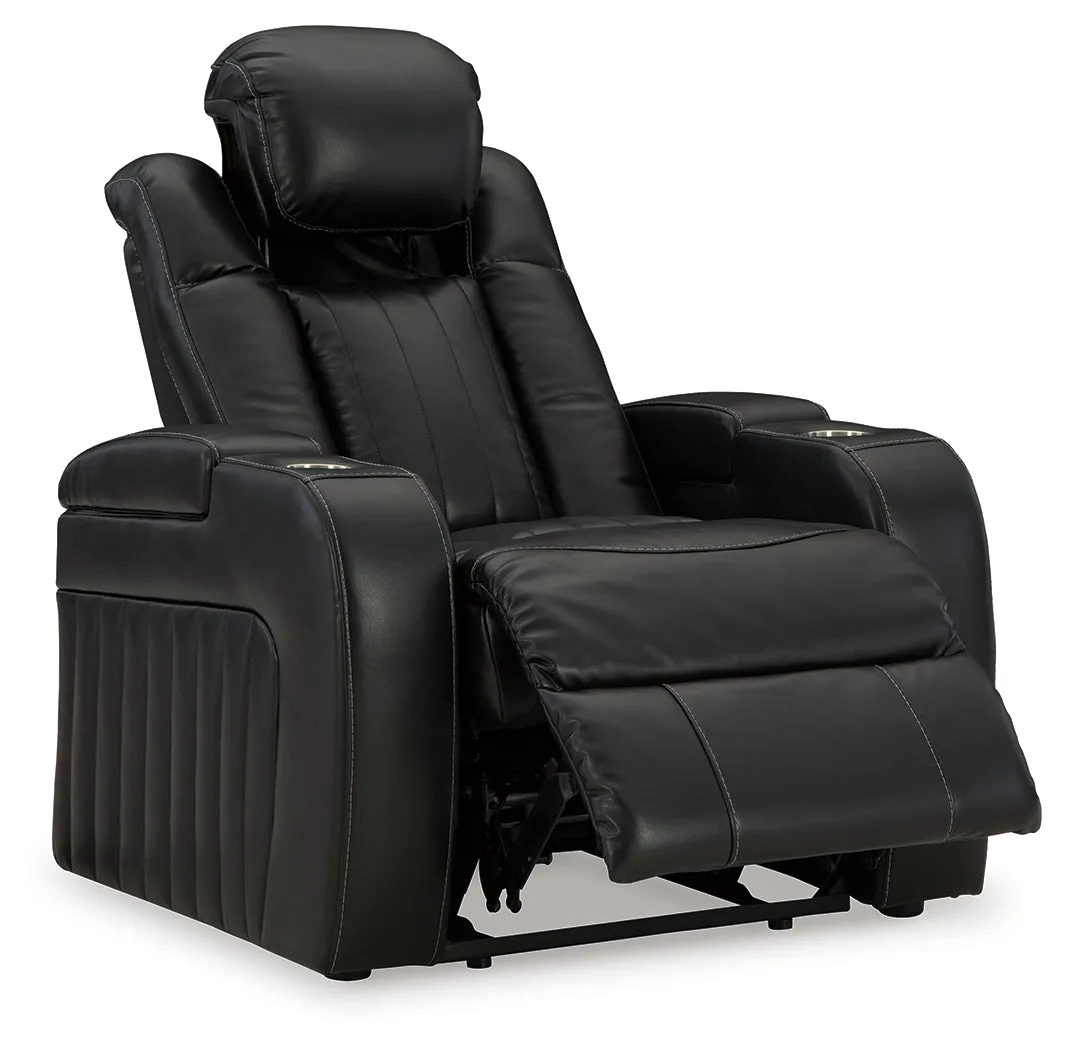 Caveman Den Sofa, Loveseat and Recliner in Midnight