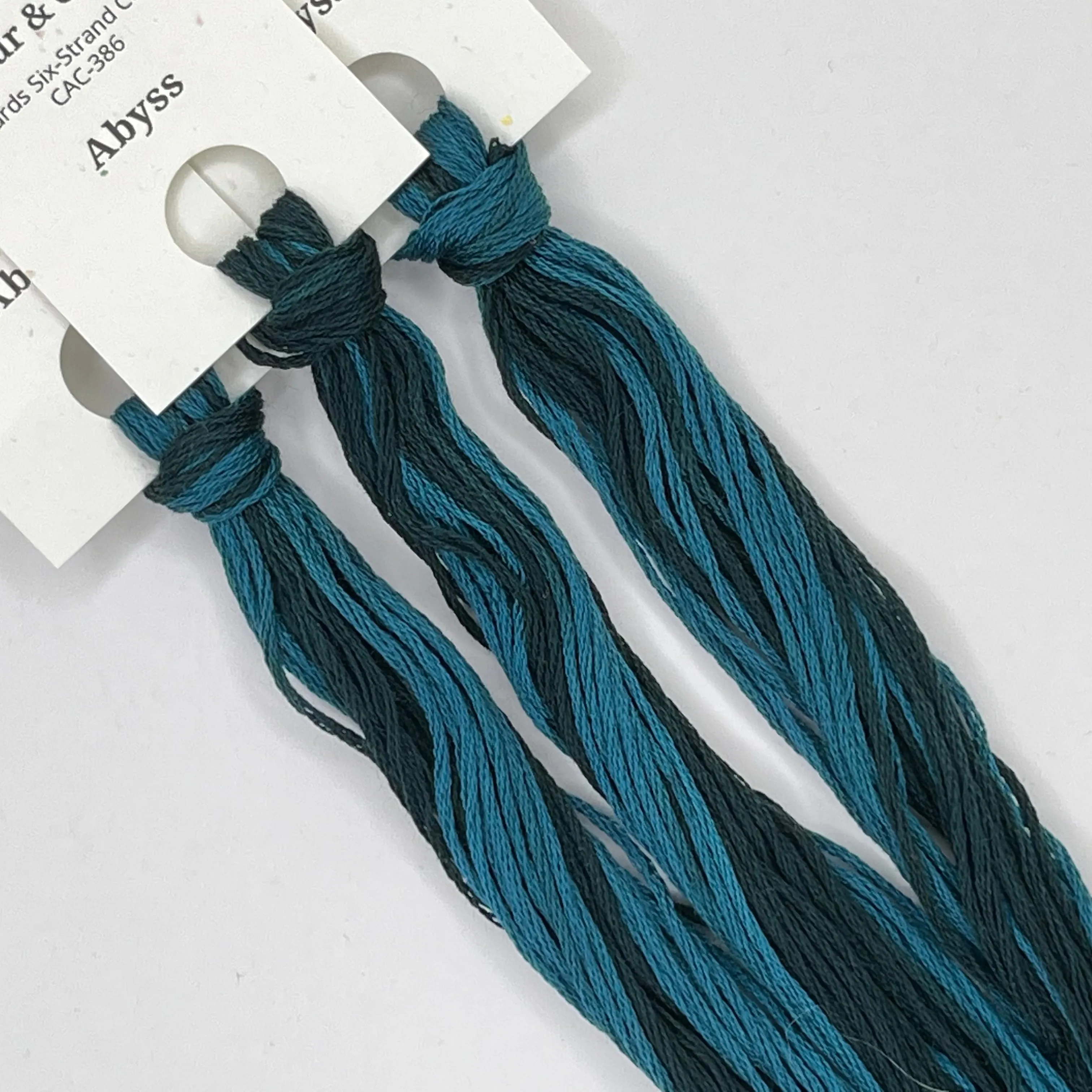 Colour and Cotton Hand Dyed Thread - Abyss