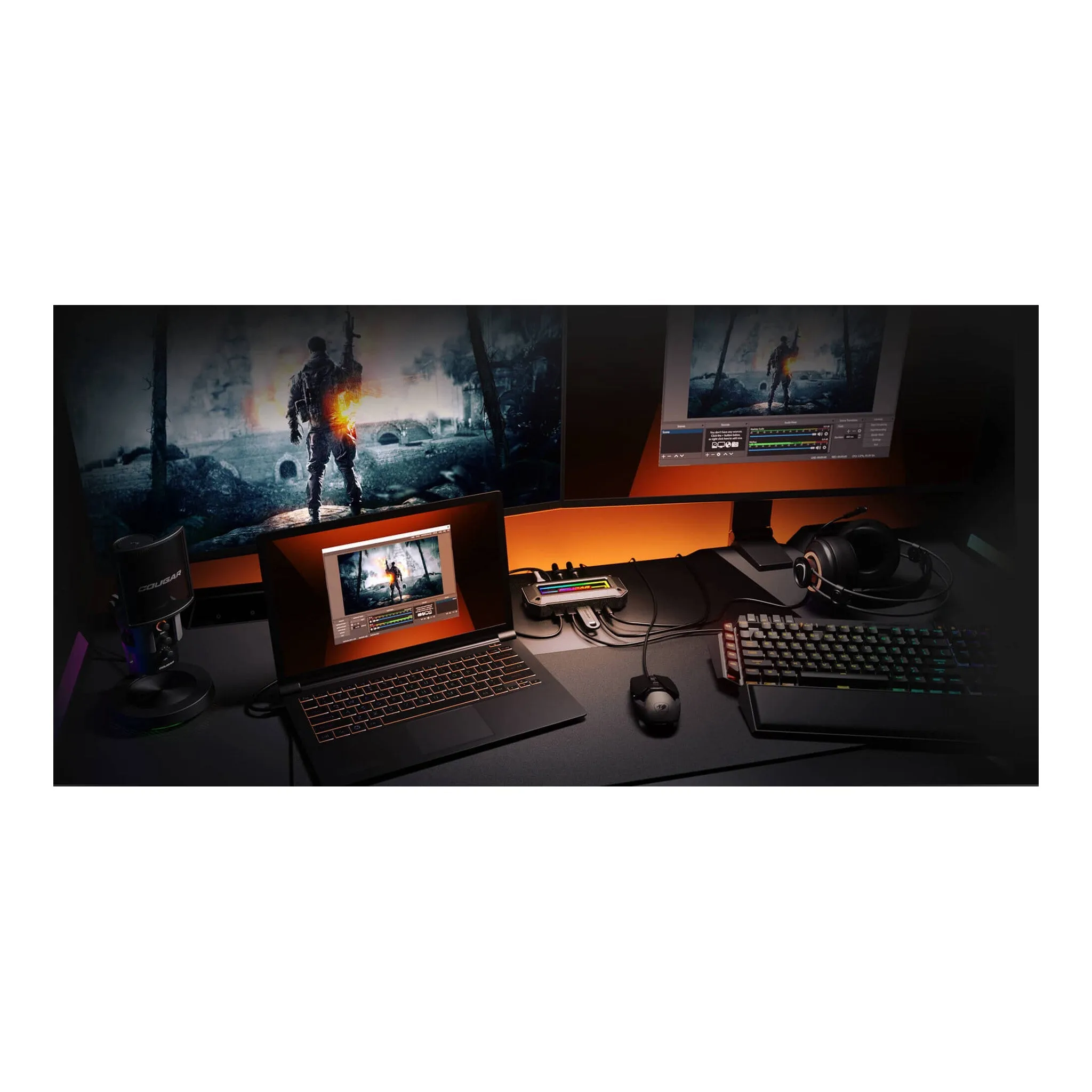 Cougar DS10 10-Port USB-C RGB Docking Station