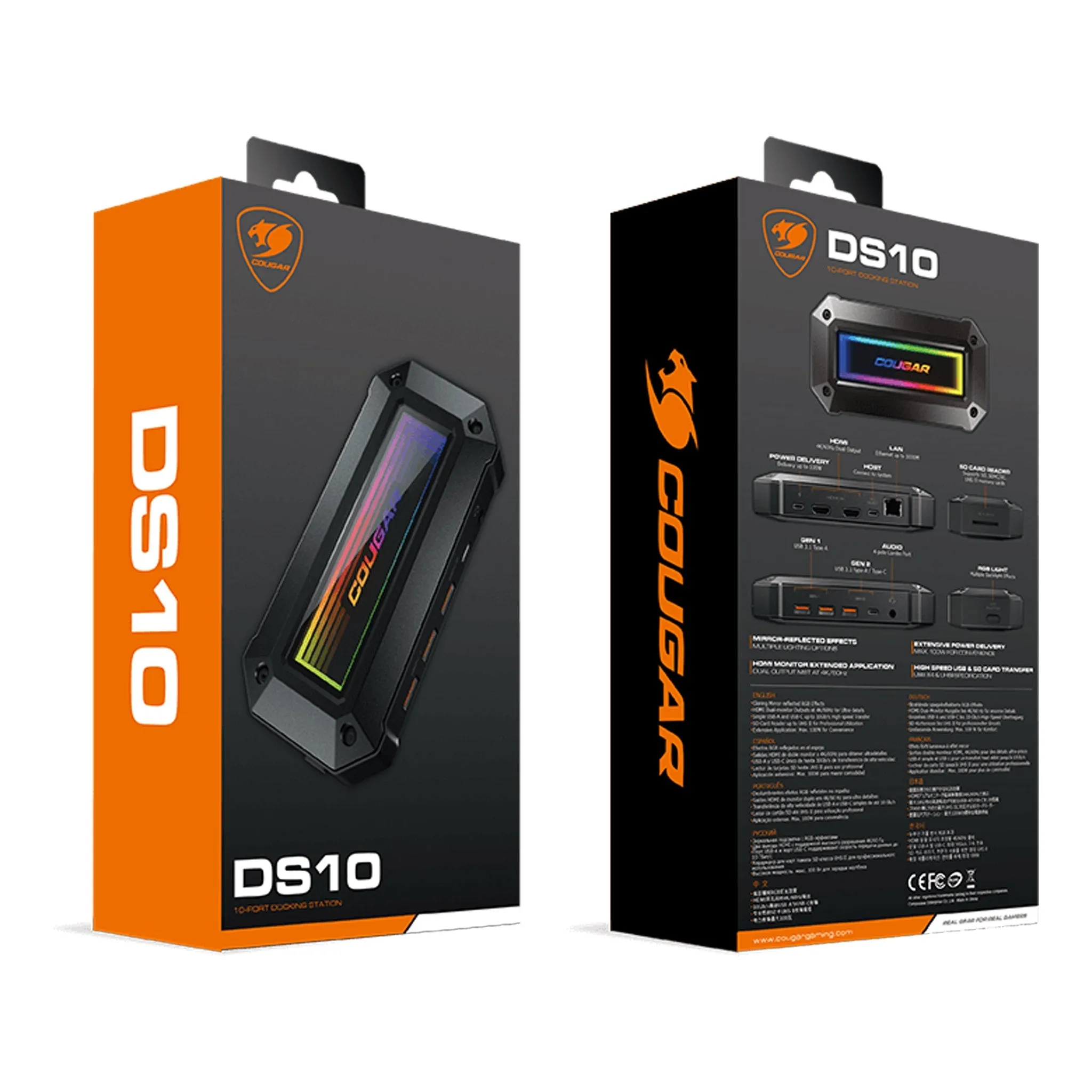 Cougar DS10 10-Port USB-C RGB Docking Station