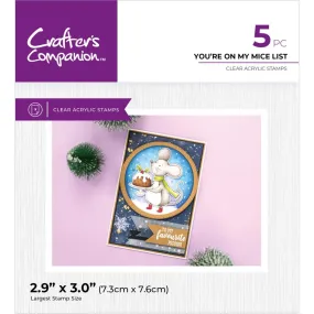 Crafter's Companion Photopolymer Stamp You're On My Mice List